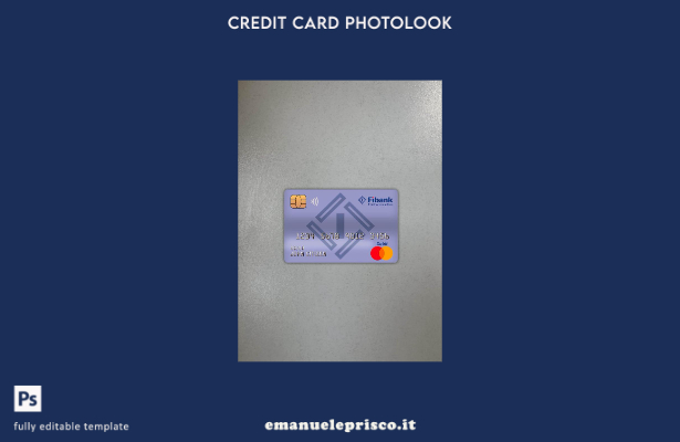 modello frontale photolook della carta di debito principale della banca Bulgaria